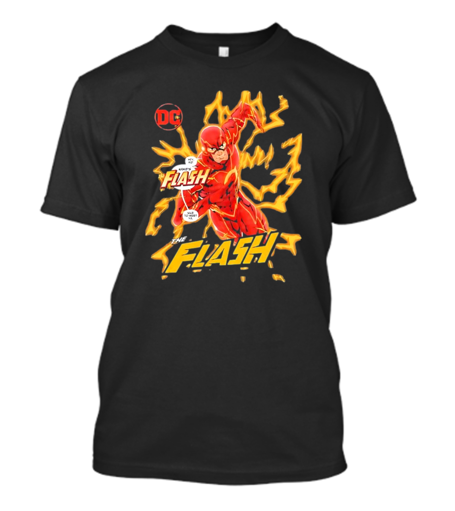 DC Comics The Flash Movies Lightning Action Scene T-Shirt