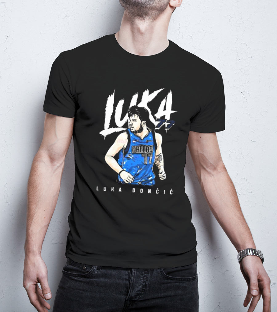 Luka Doncic #77 Dallas Mavericks NBA Player T-Shirt