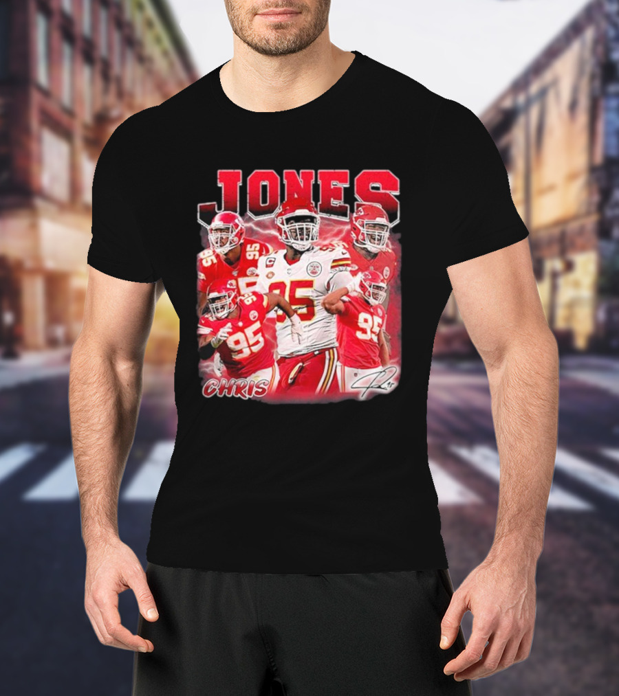 Chris Jones Kansas City Chiefs Legendary Number 95 Player T-Shirt
