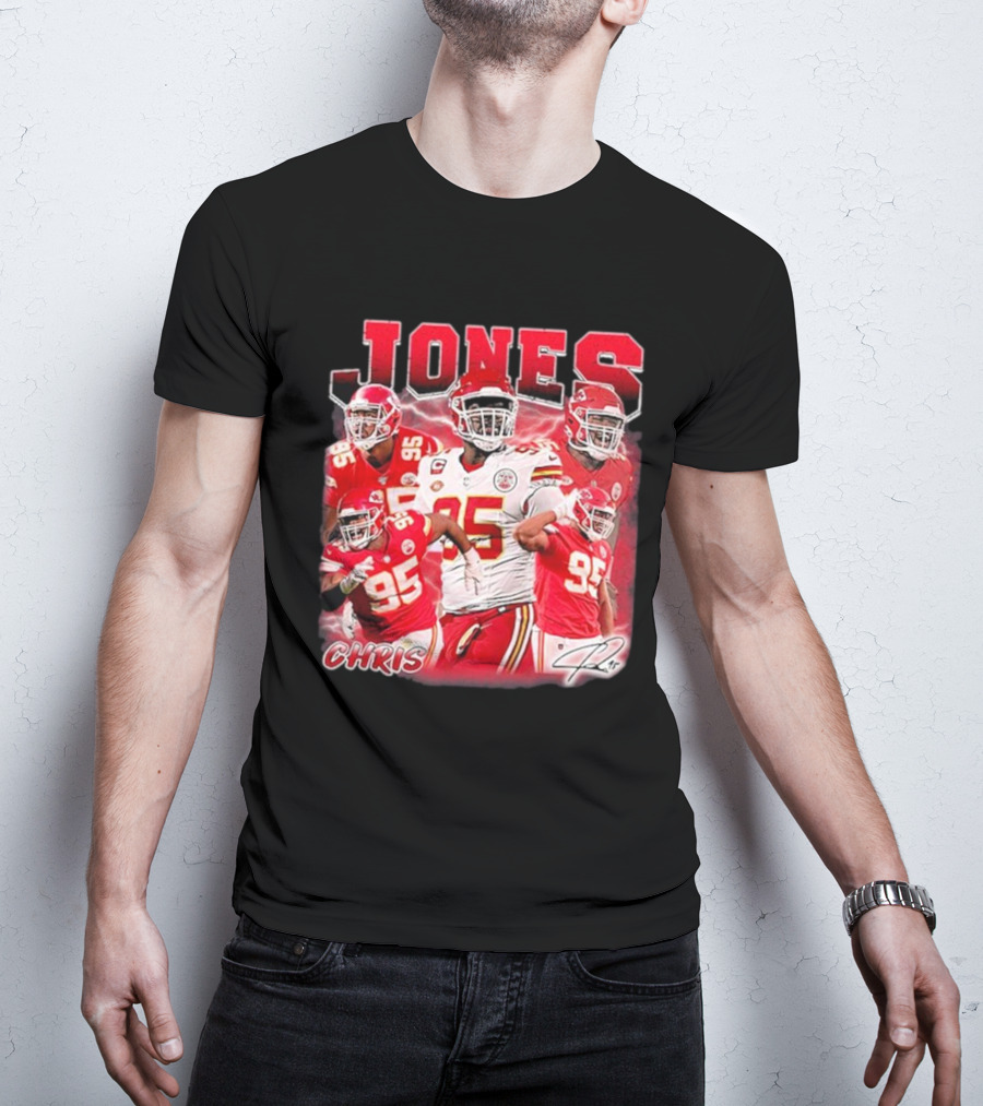 Chris Jones Kansas City Chiefs Legendary Number 95 Player T-Shirt