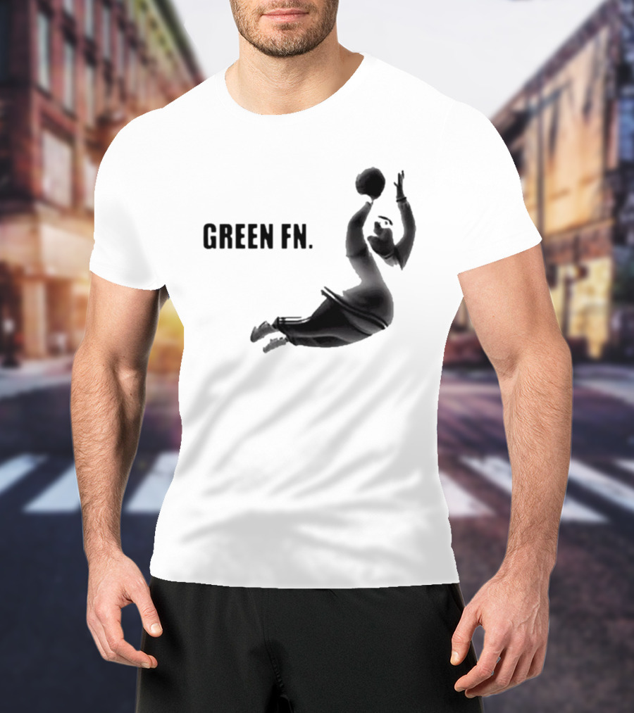 Green Fn Peter Griffin Basketball Dunking T-Shirt