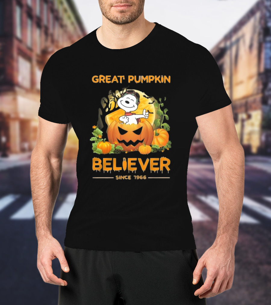 Great Pumpkin Believer Since 1966 Snoopy Peanuts T-Shirt