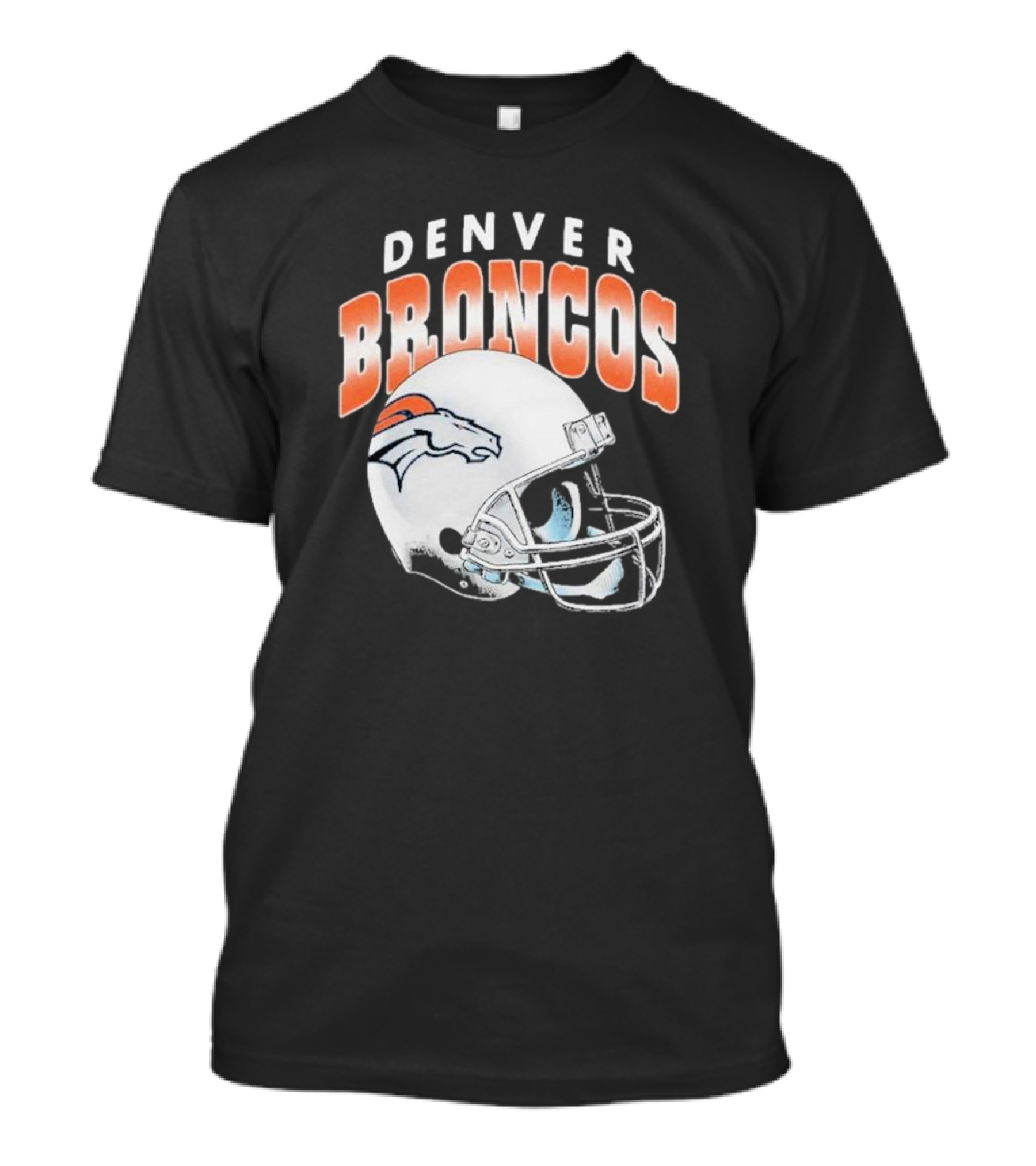 Denver Broncos Helmet NFL Logo Team Spirit T-Shirt