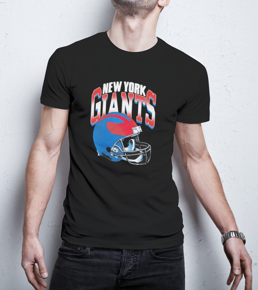 New York Giants NFL Helmet Gradient T-Shirt