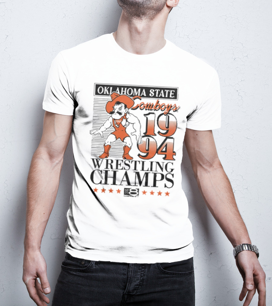 Oklahoma State Cowboys 1994 Wrestling Champs T-Shirt