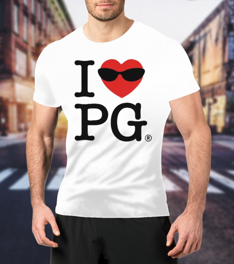 I Heart PG Cool Sunglasses Emblem T-Shirt