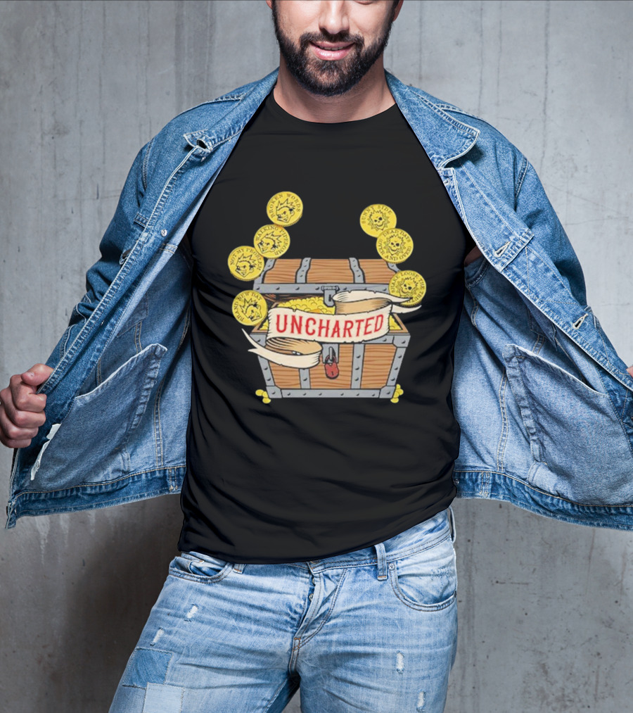 Less Than Jake Uncharted Treasure Chest And Coins T-Shirt