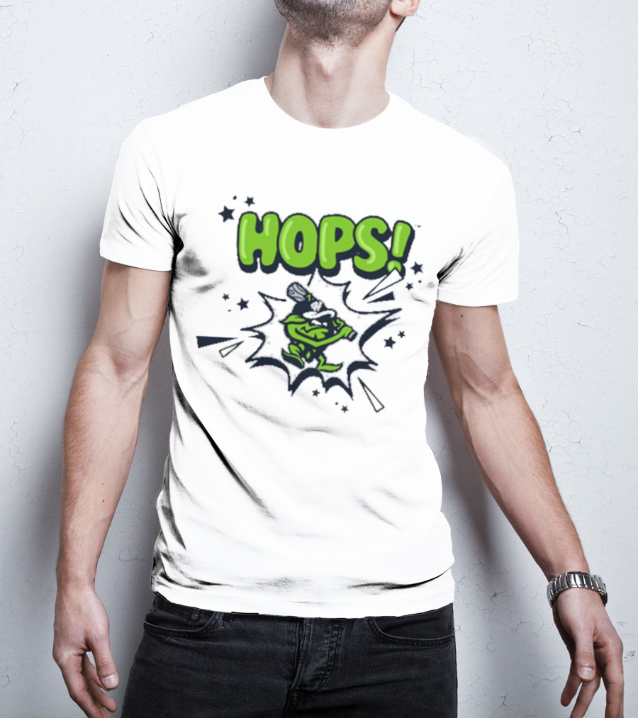 Hops Comic Burst Baseball 108 Stitches Youth T-Shirt