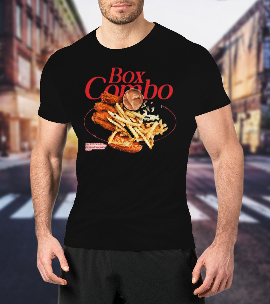 Box Combo Raising Cane's Chicken Fingers Crinkle-Cut Fries Texas Toast T-Shirt