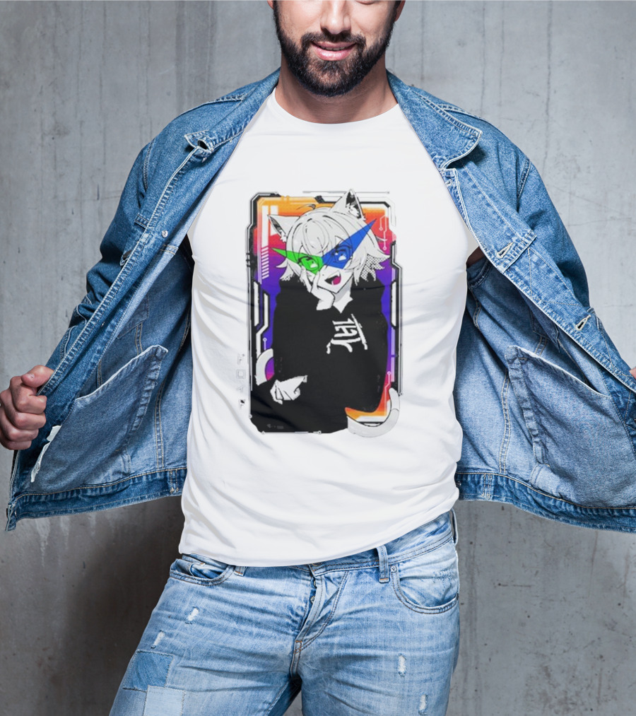 Elasticdroid Gamersupps Anime Cat Ears Cyberpunk T-Shirt