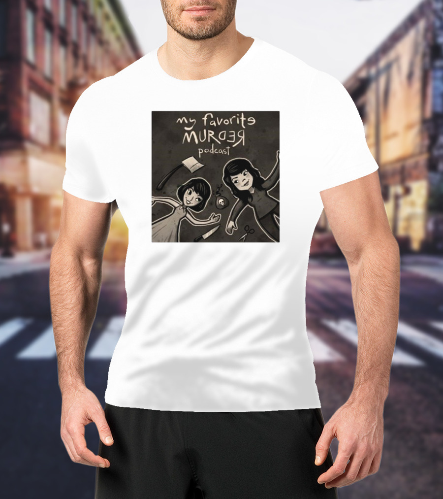 Michael Ramstead My Favorite Murder Podcast With Axes Knives And Scissors T-Shirt