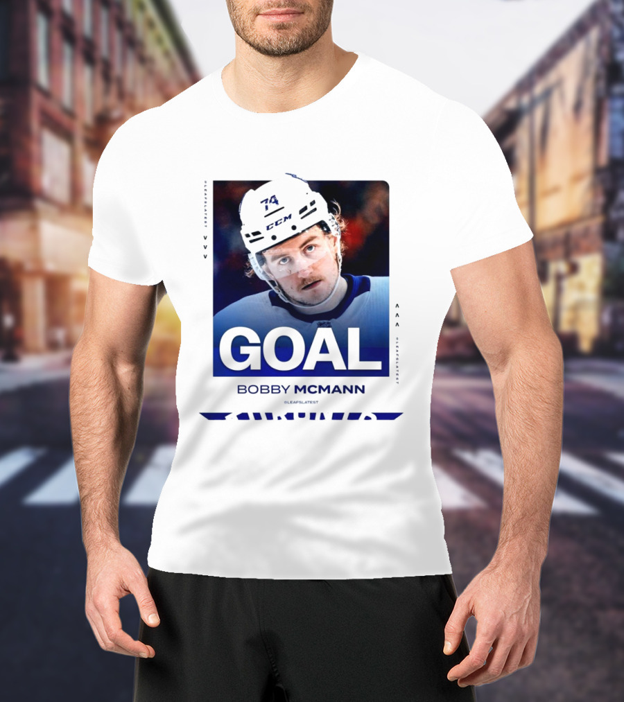 Toronto Maple Leafs NHL Goal Bobby McMann T-Shirt