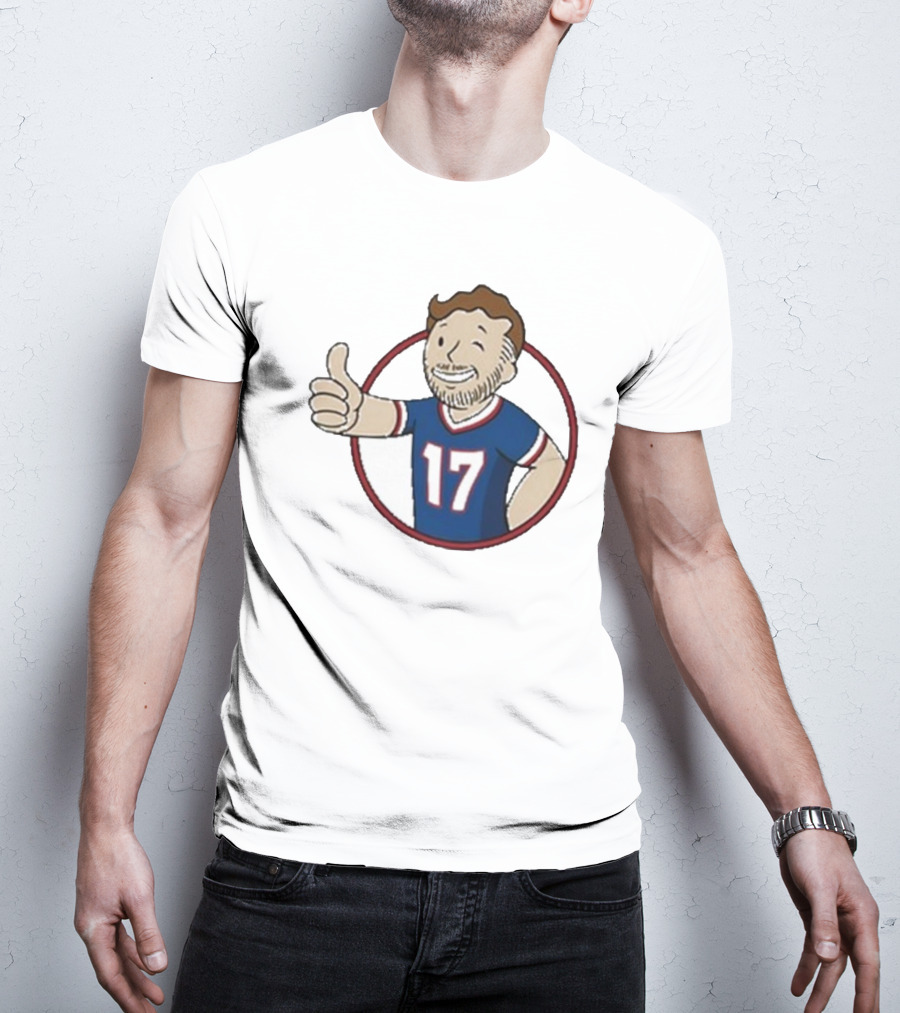 Edition Ball Out Vault Boy Thumbs Up Number 17 Jersey Blue Red T-Shirt