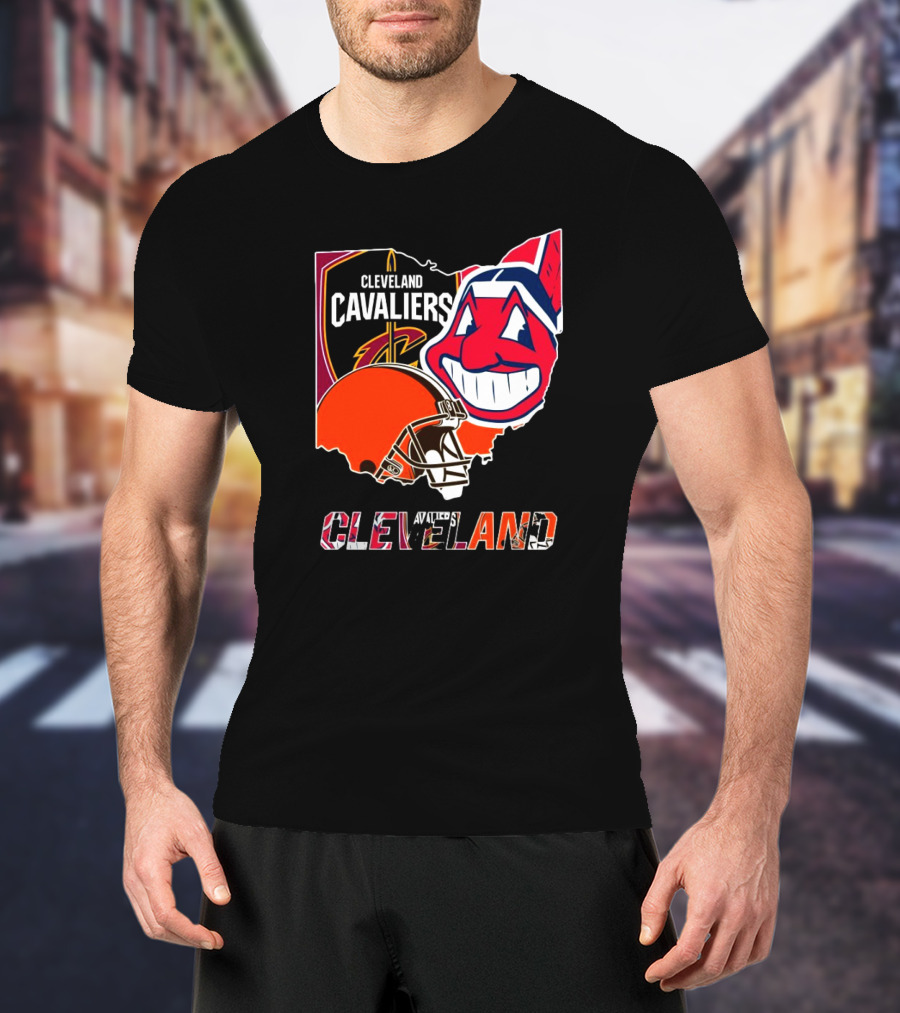 Cleveland Cavaliers Cleveland Indians Cleveland Browns T-Shirt