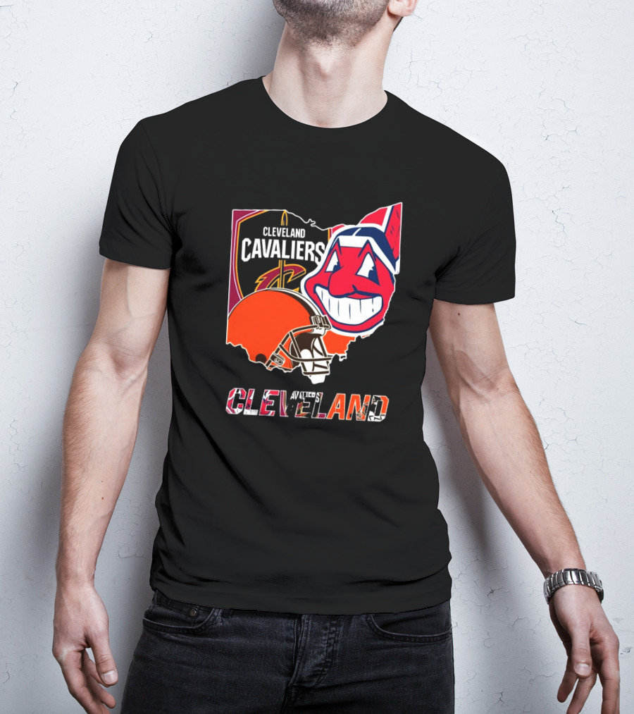 Cleveland Cavaliers Cleveland Indians Cleveland Browns T-Shirt
