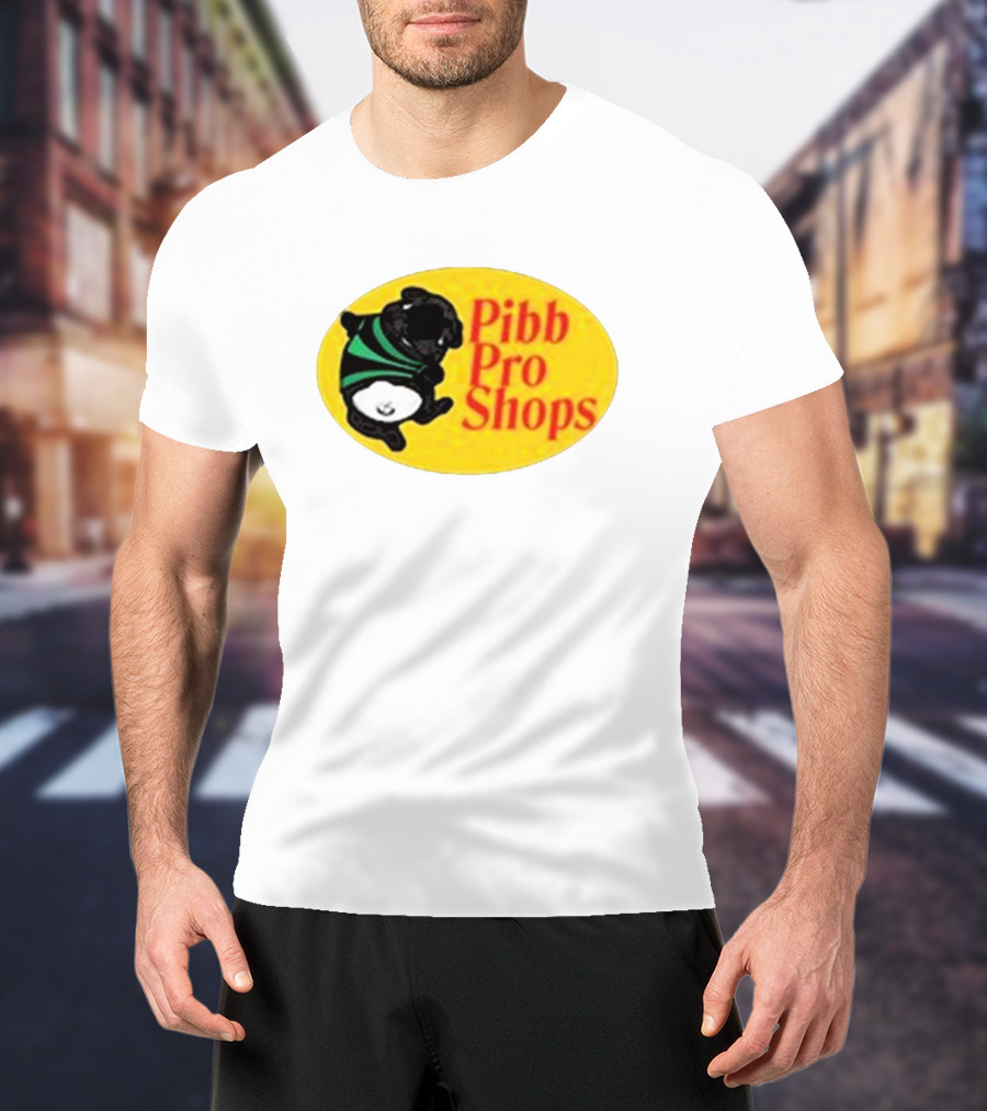 Pibble Palace Pibb Pro Shops Yellow Oval Bulldog T-Shirt
