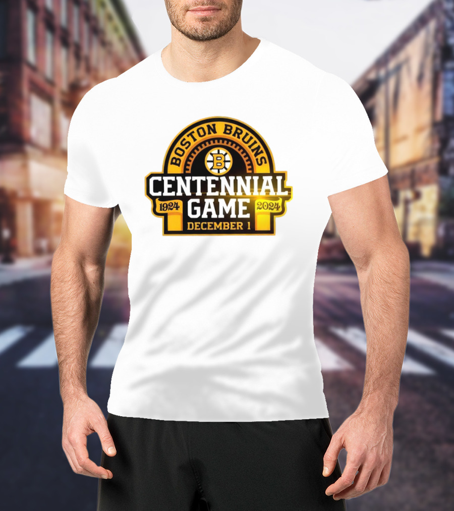 Boston Bruins 1924 Centennial Game December 1 T-Shirt