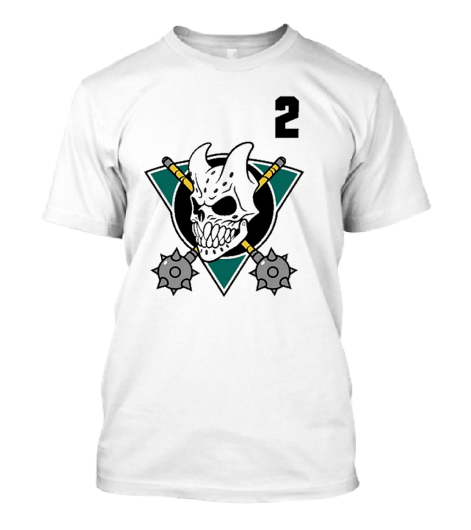 Firstblood Slaughter To Prevail Hockey Skull Maces Triangle Number 2 T-Shirt