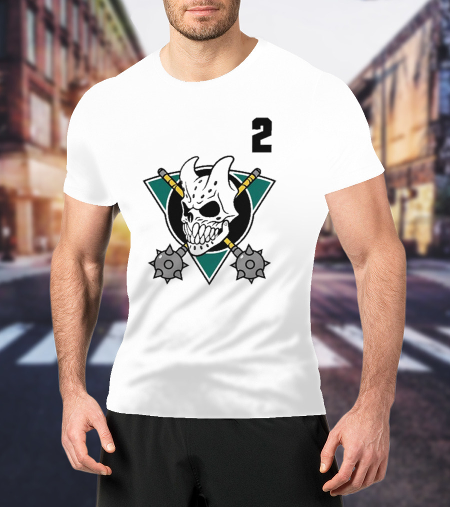 Firstblood Slaughter To Prevail Hockey Skull Maces Triangle Number 2 T-Shirt