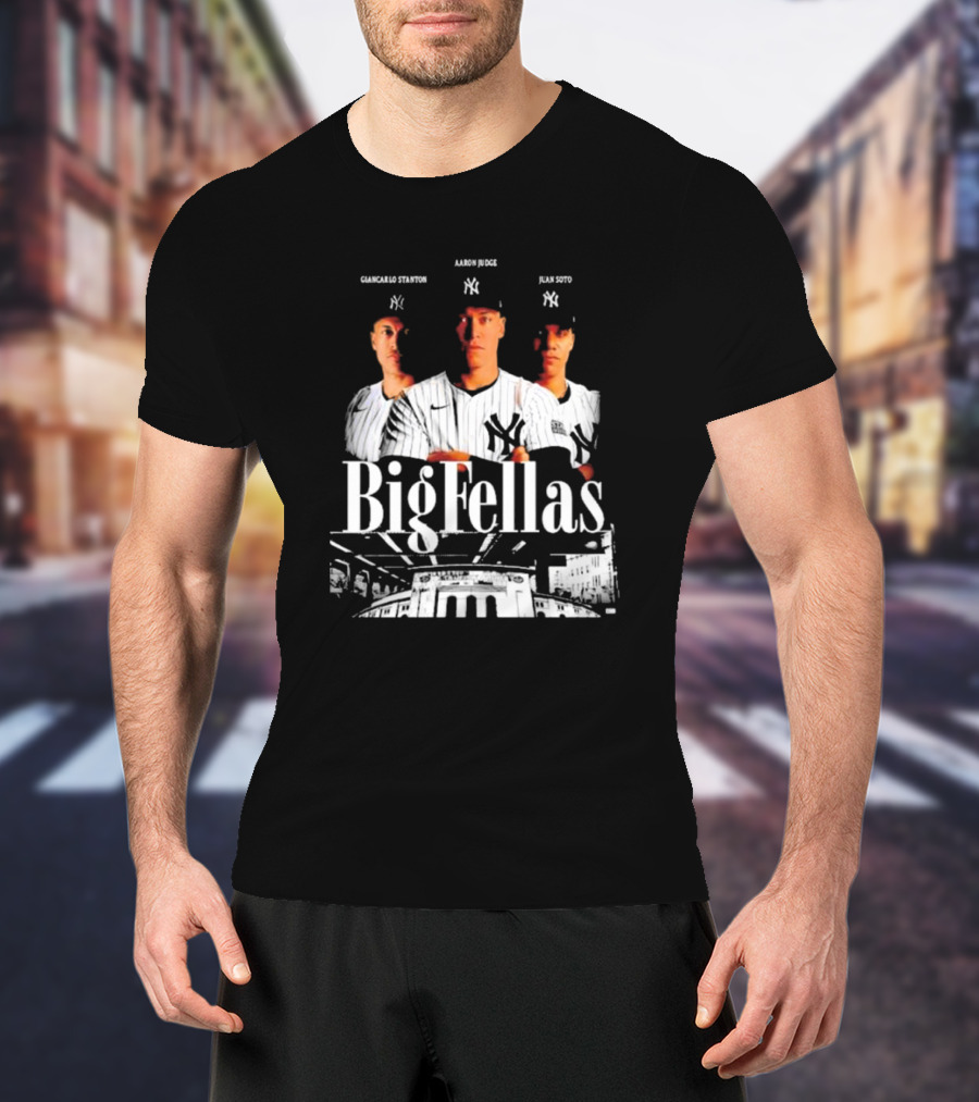 Giancarlo Stanton Aaron Judge Juan Soto Big Fellas New York Yankees Stadium T-Shirt