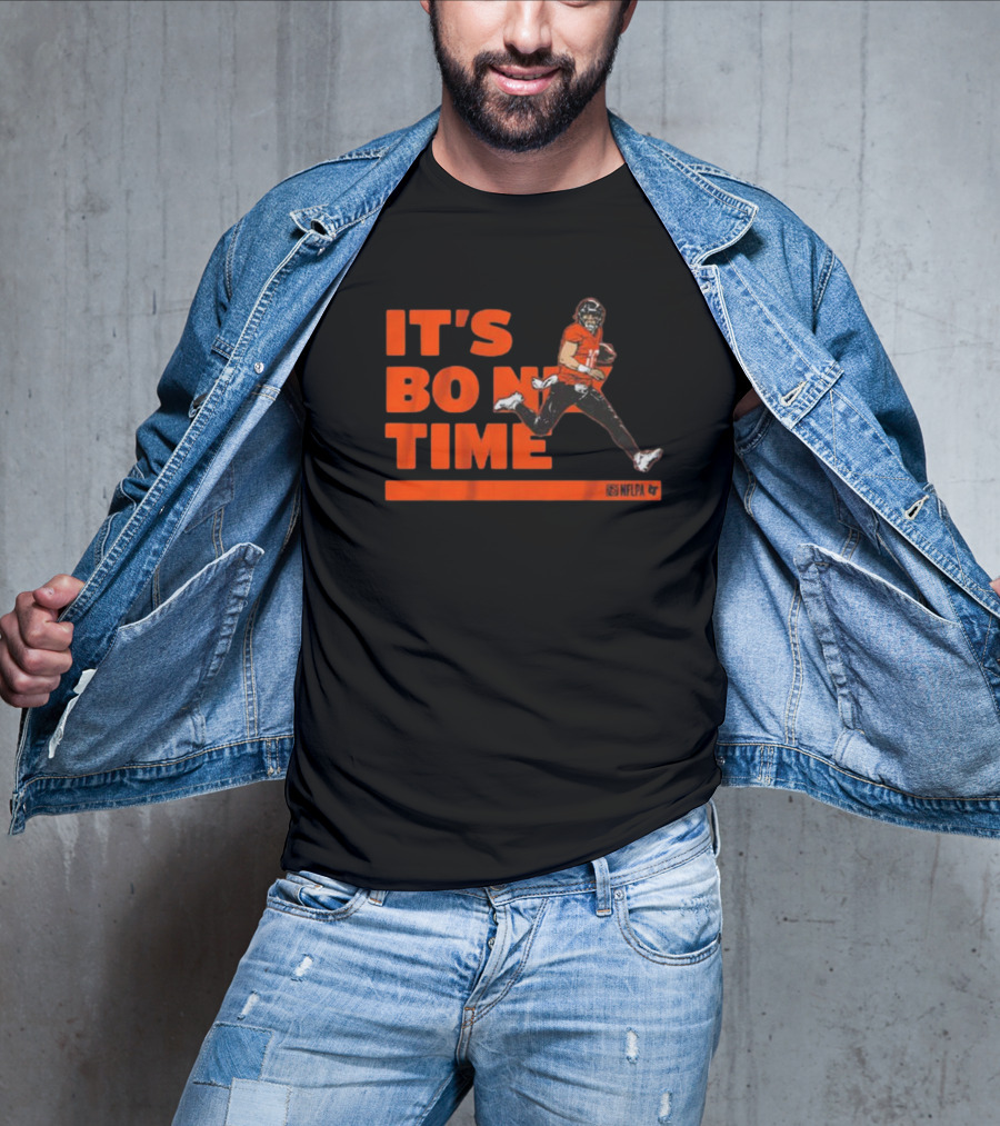 It's Bo Nix Time NFLPA Football Action T-Shirt