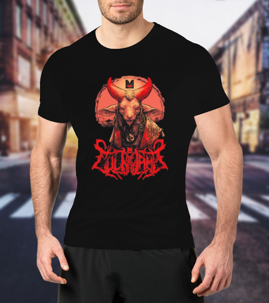 Cult Lamb Unholy Lamb Red Horned Figure T-Shirt