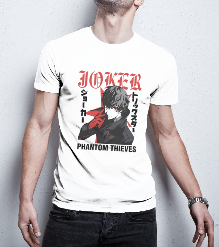 Joker Phantom Thieves Persona 5 Stylized Character T-Shirt