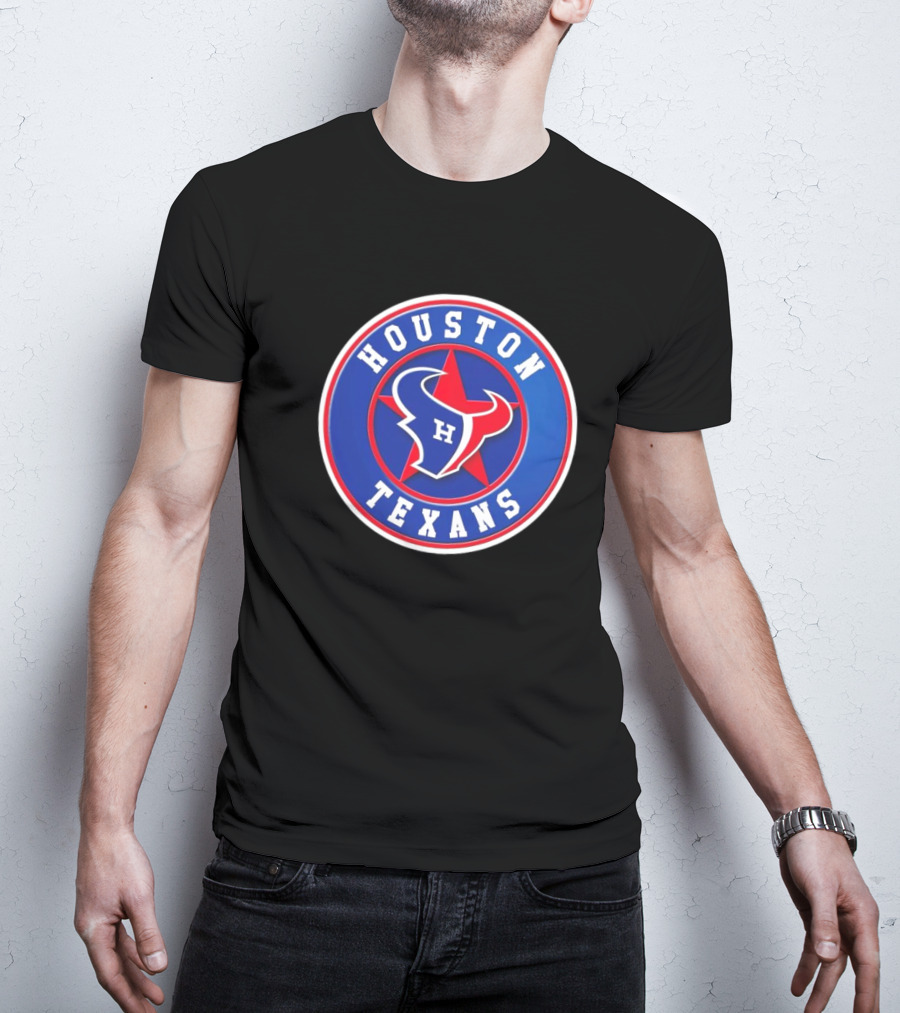 NFL MLB Houston Texans Astros Logo Mashup T-Shirt