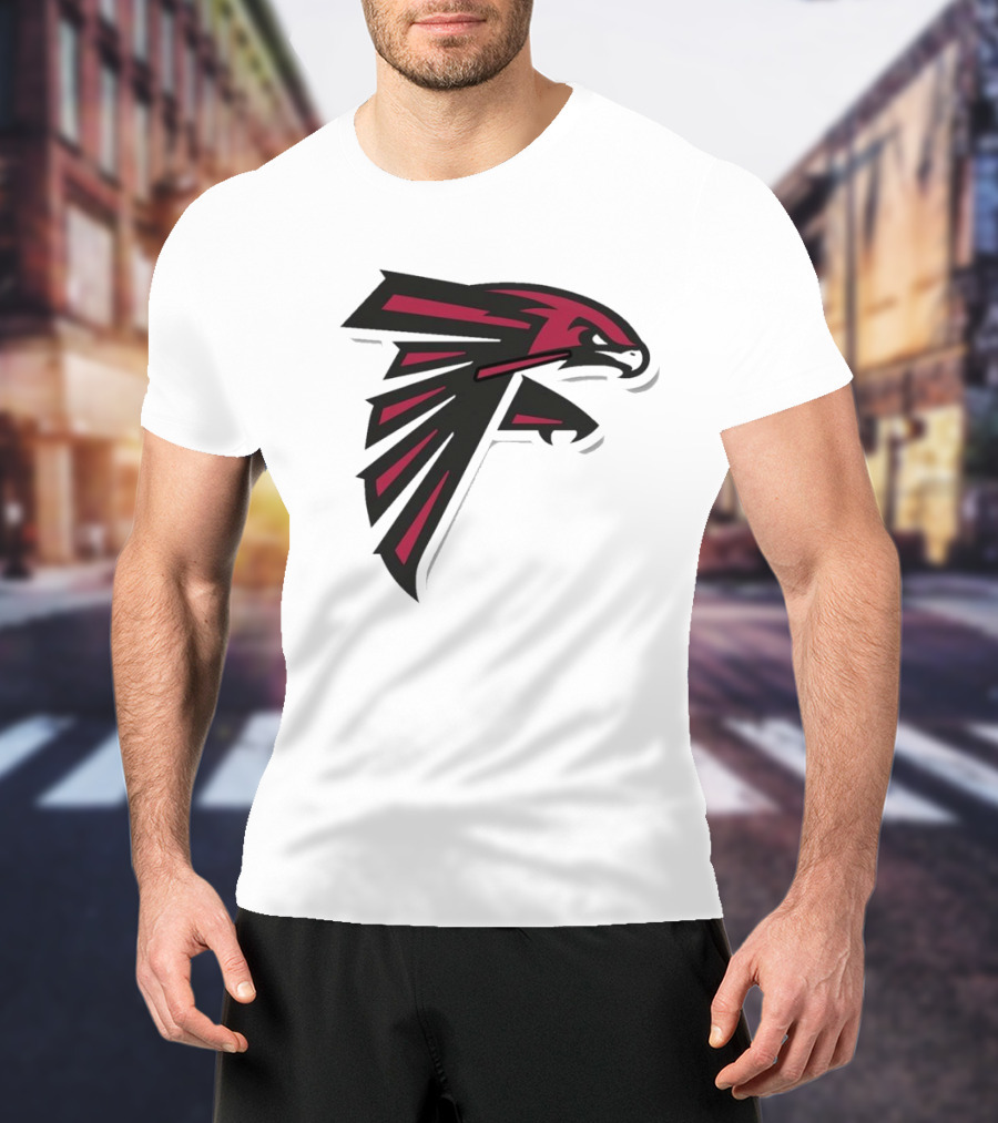 NFL NBA Atlanta Falcons Hawks Logo Mashup T-Shirt