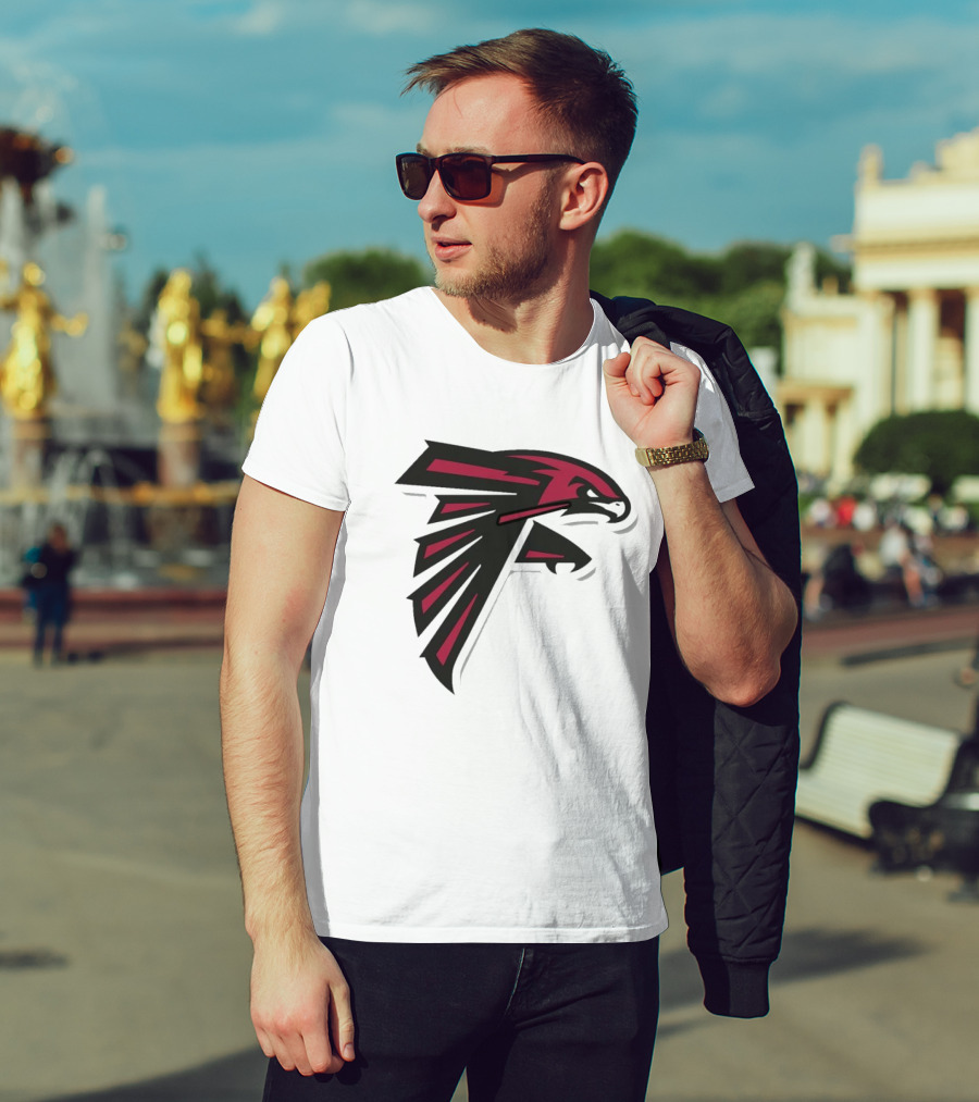 NFL NBA Atlanta Falcons Hawks Logo Mashup T-Shirt