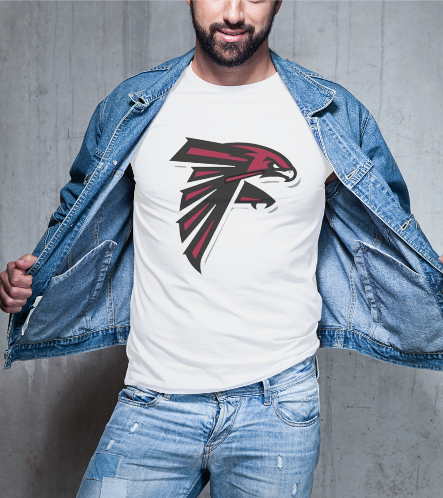 NFL NBA Atlanta Falcons Hawks Logo Mashup T-Shirt