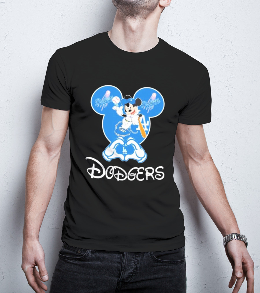 Disney Mickey Mouse Dodgers LA T-Shirt