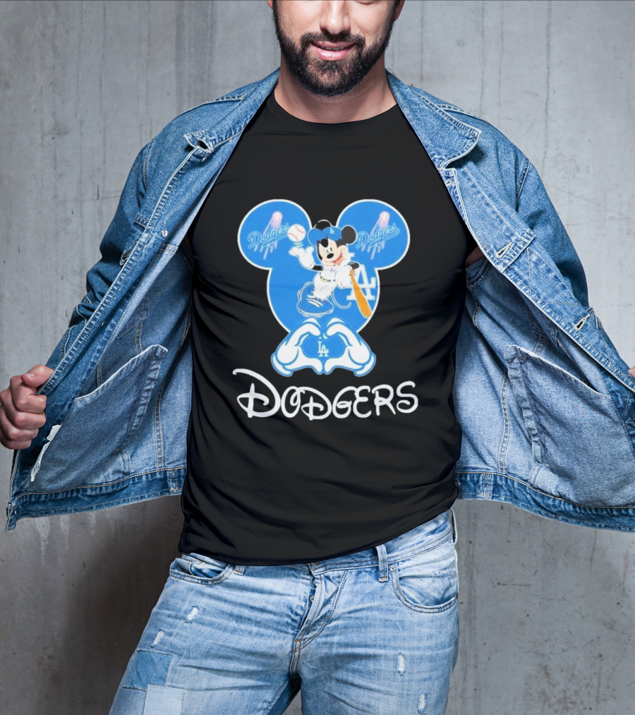 Disney Mickey Mouse Dodgers LA T-Shirt