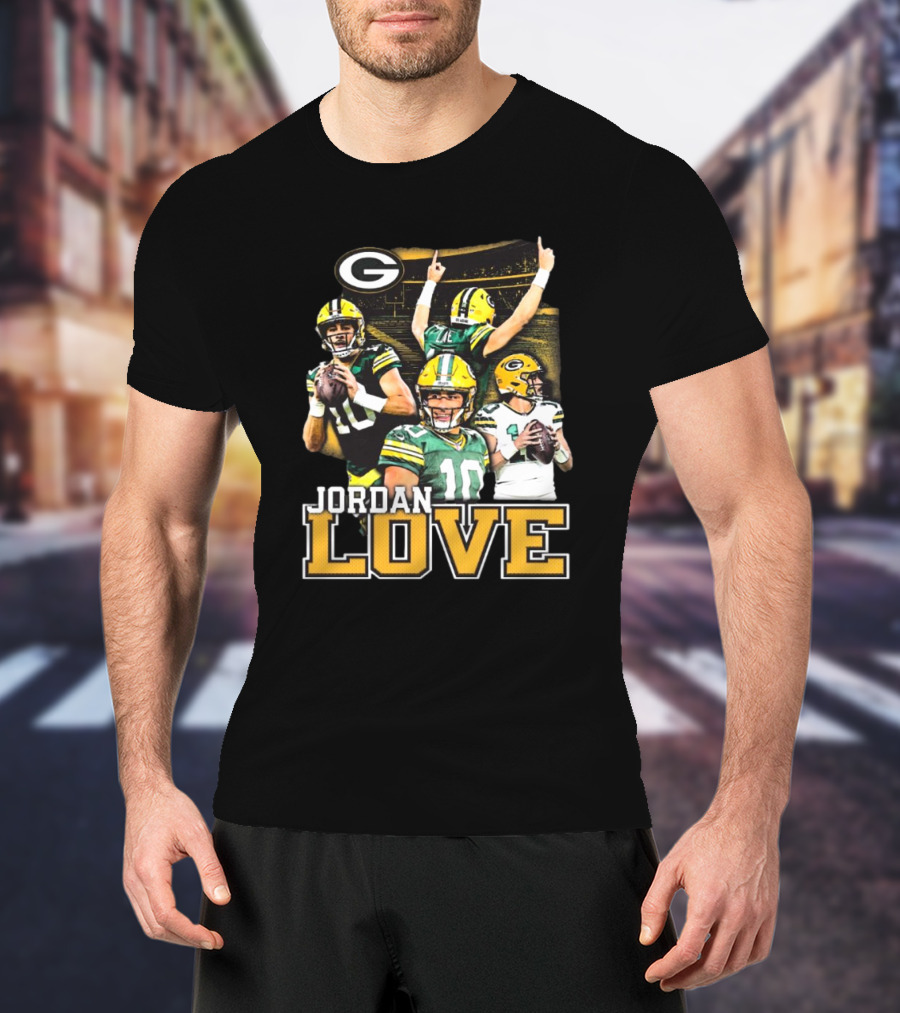 Jordan Love Green Bay Packers Player NFL Iconic Moments T-Shirt