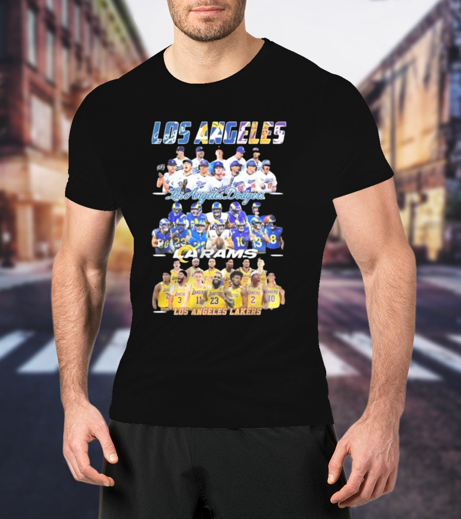 Los Angeles Dodgers Rams Lakers Team Sports T-Shirt