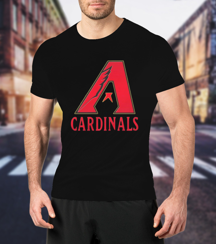 Arizona Cardinals Diamondbacks Mashup NFL MLB T-Shirt
