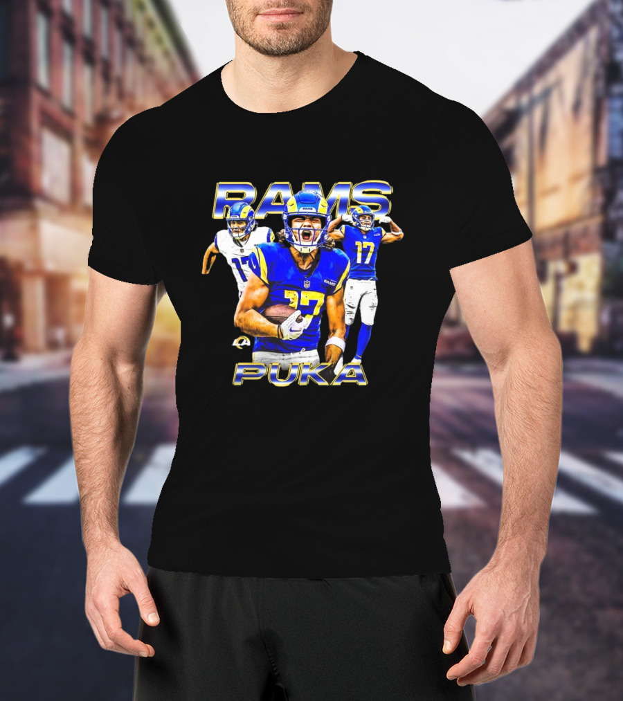 Rams Puka Nacua #17 Los Angeles Dynamic Football Star T-Shirt