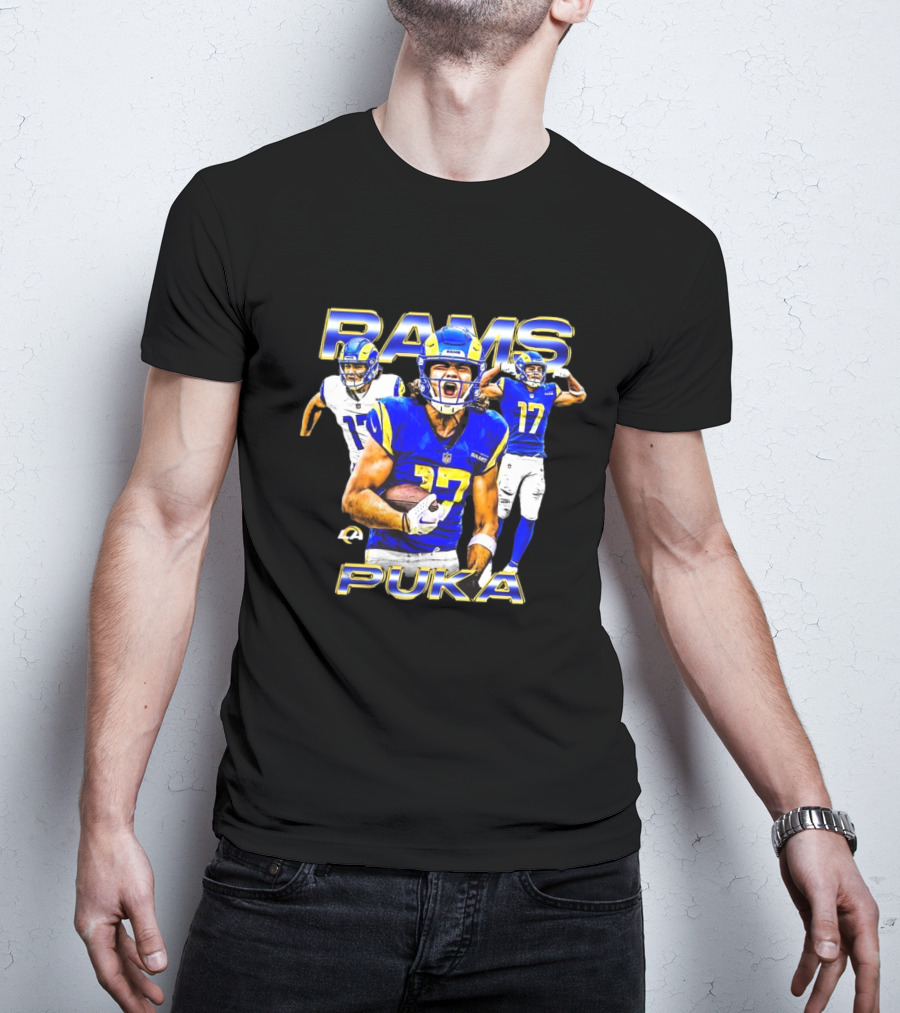 Rams Puka Nacua #17 Los Angeles Dynamic Football Star T-Shirt