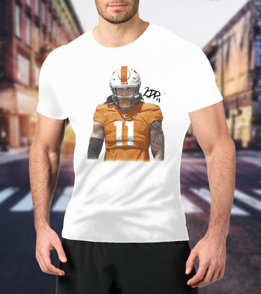 Keenan Pili Tennessee Vols NCAA Football Number 11 T-Shirt
