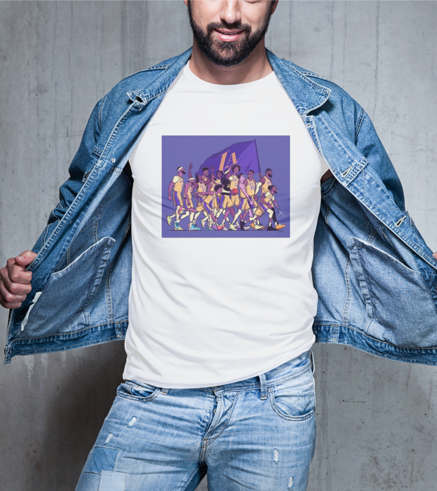 Los Angeles Lakers Walking Into The Playoffs Like NBA Team Players Together T-Shirt