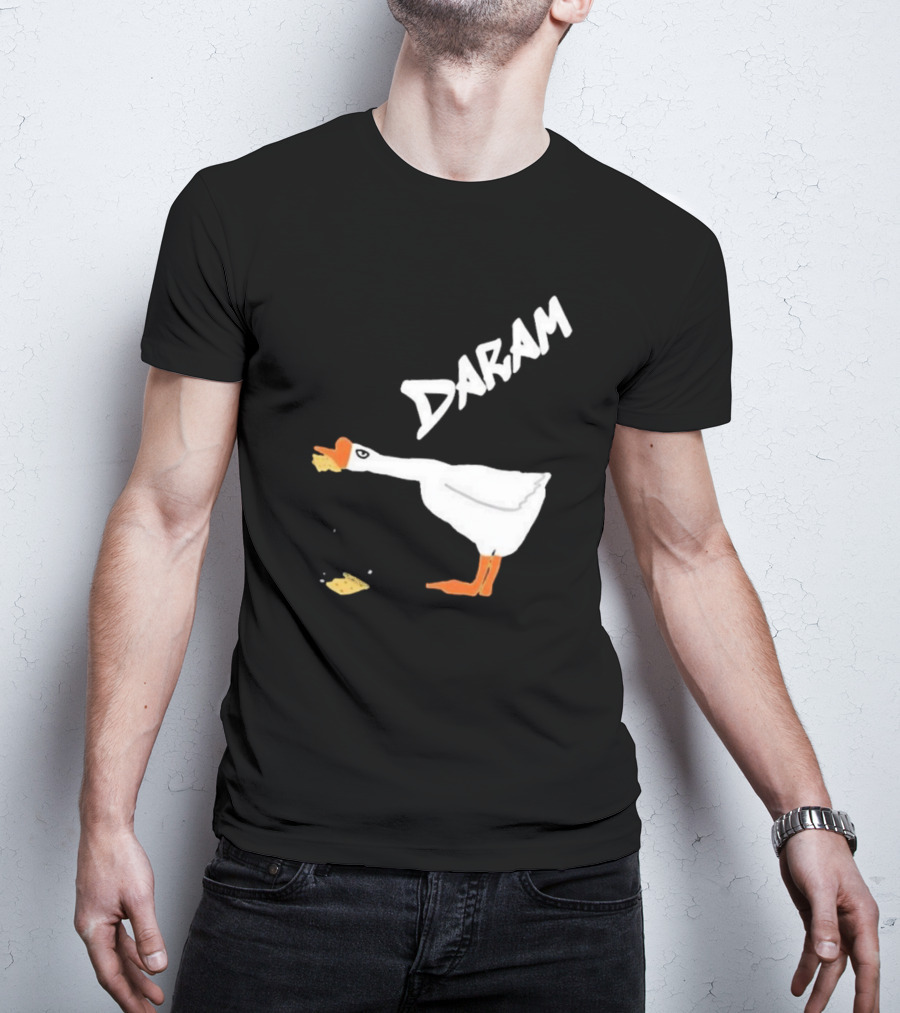 Goose Snack Humor Daram Goose Eating Cookie T-Shirt