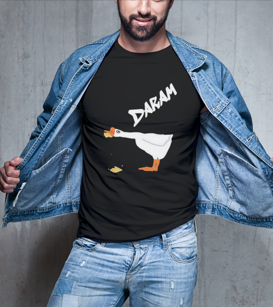 Goose Snack Humor Daram Goose Eating Cookie T-Shirt