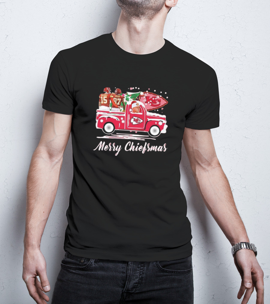Merry Chiefsmas Kansas City Chiefs Football Holiday T-Shirt