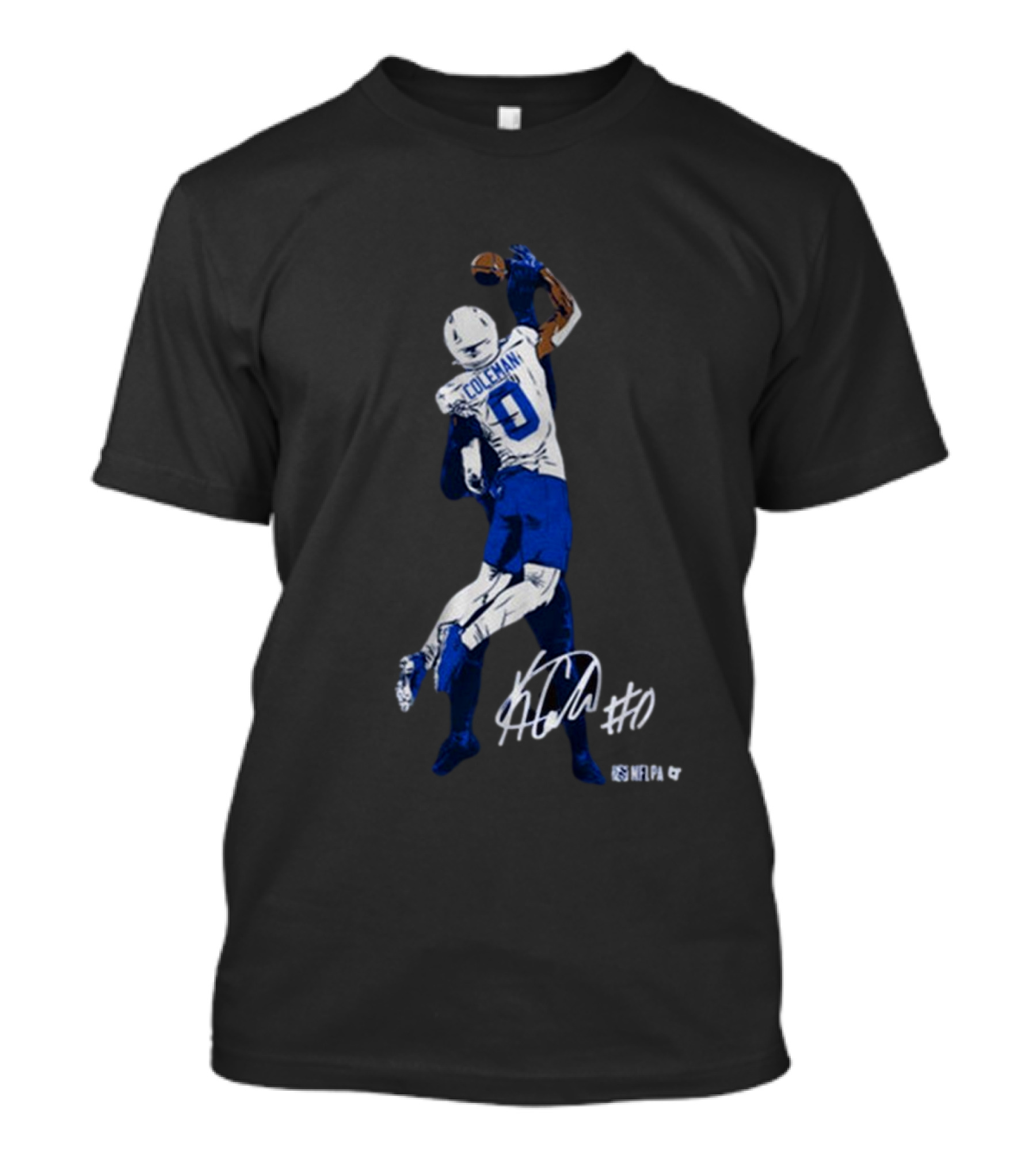 Keon Coleman One-Handed Catch NFLPA Signature #0 T-Shirt