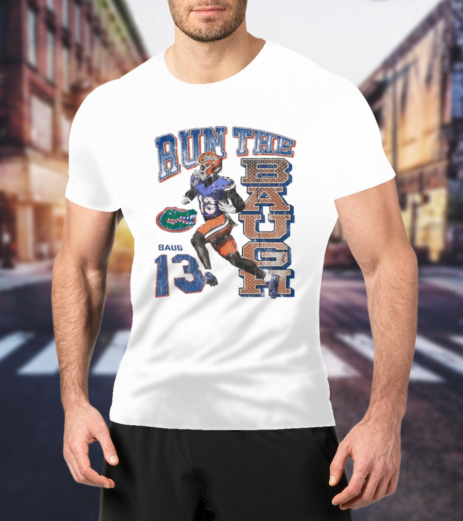 Run The Baugh Florida Gators Baug 13 Vintage T-Shirt