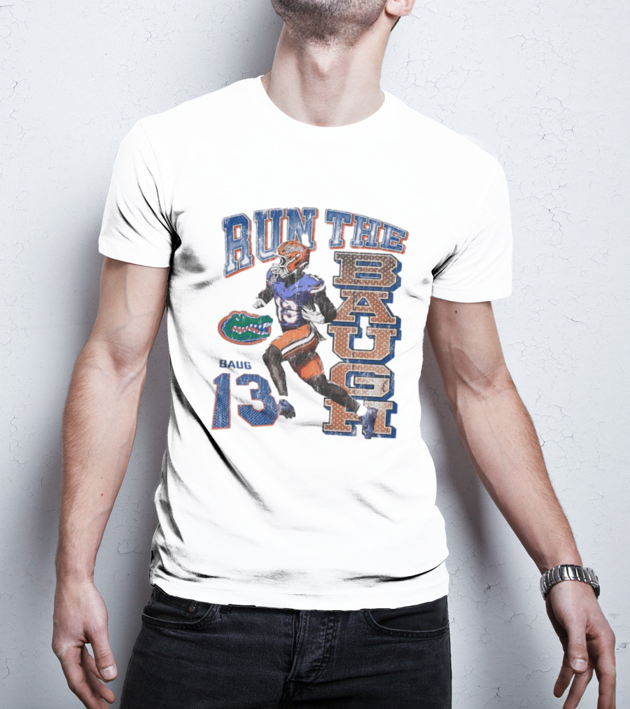 Run The Baugh Florida Gators Baug 13 Vintage T-Shirt