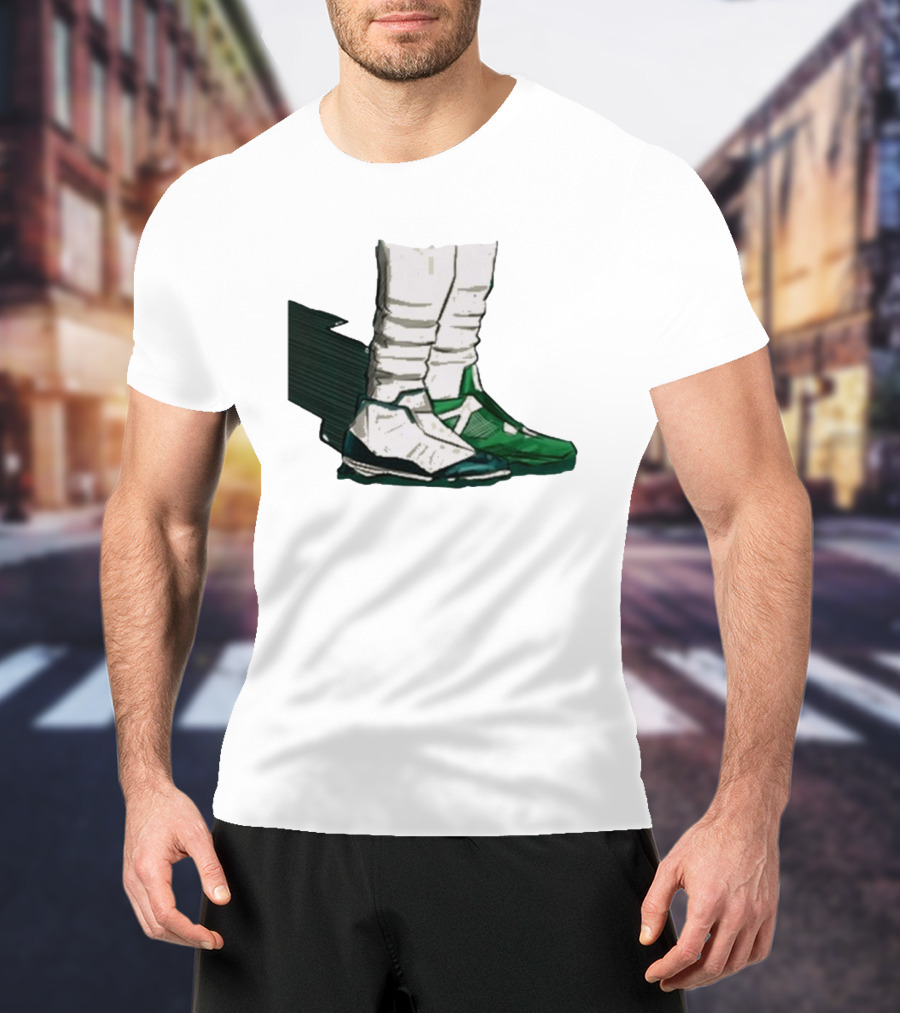 Jalen Hurts Two-Shoes Philadelphia Eagles NFL T-Shirt