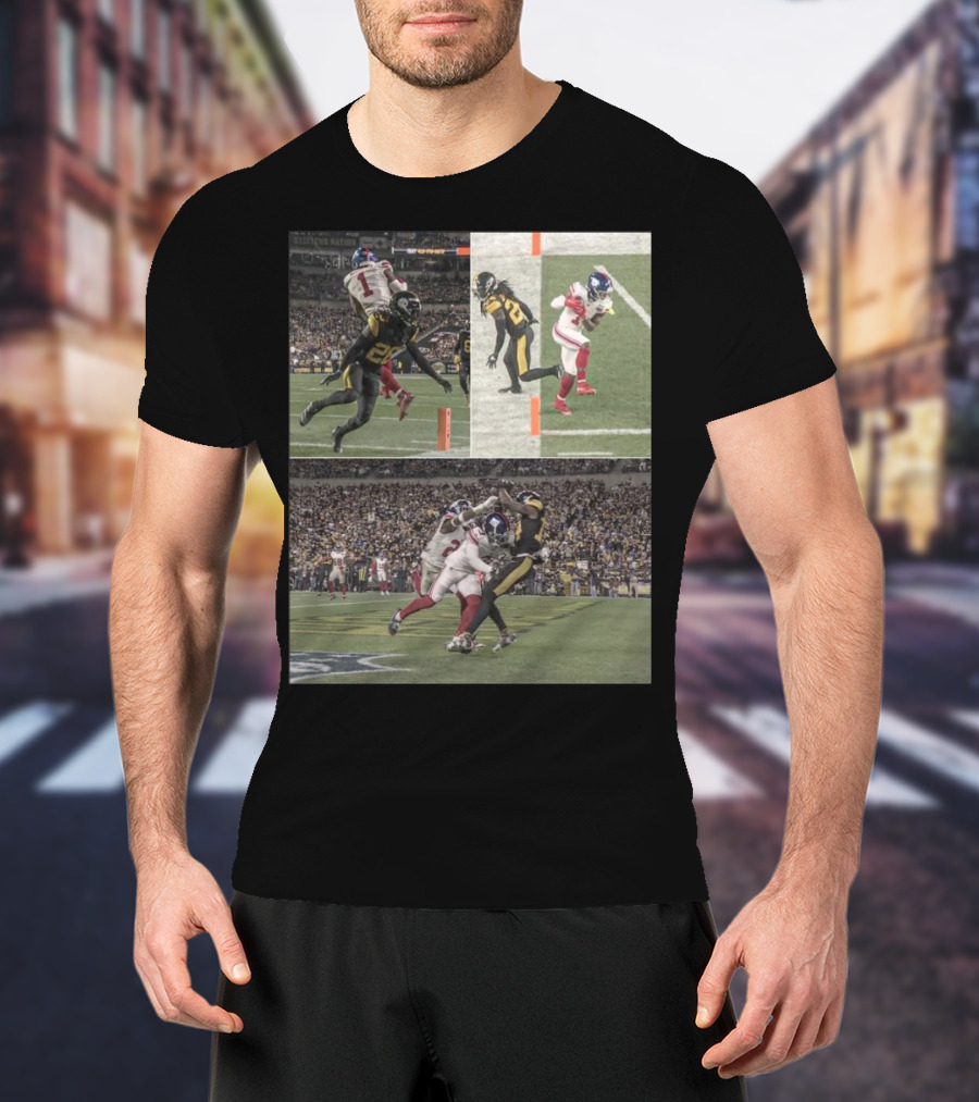 Malik Nabers George Pickens Both Close Scoring Touchdowns Football Moments T-Shirt