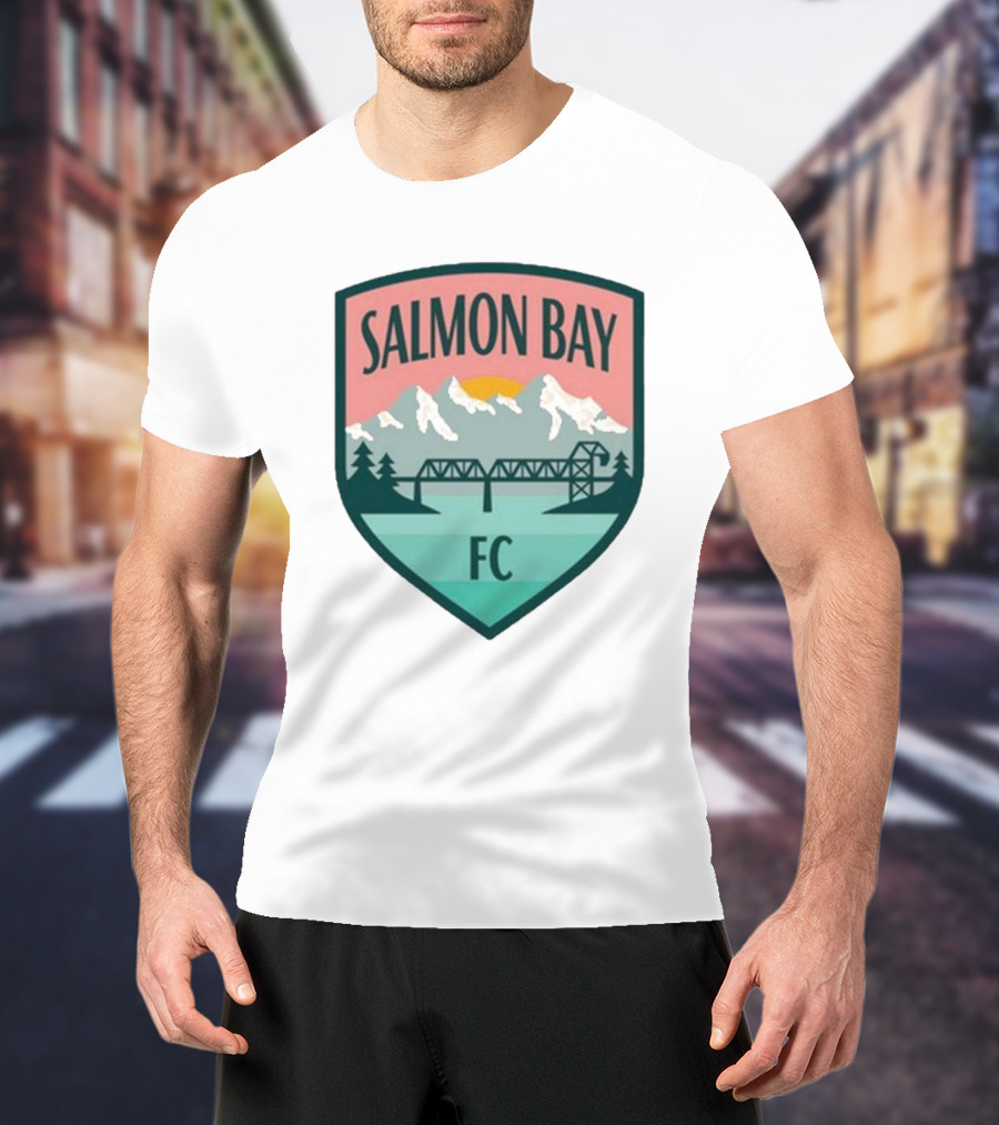 Ballard FC Salmon Bay FC Salmon Bay Mountain Bridge Vintage T-Shirt