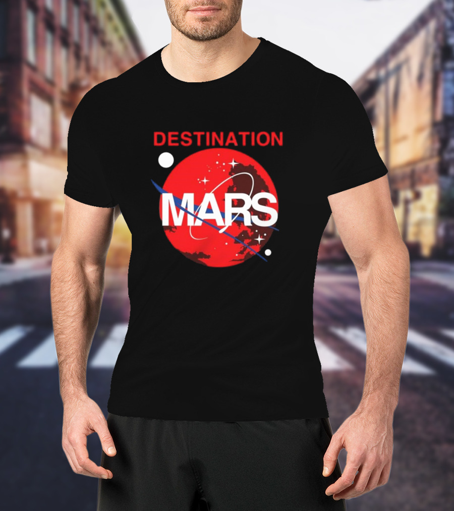 Buzz Aldrin Destination Mars NASA Space Exploration T-Shirt